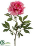 Silk Plants Direct Peony Spray - Pink Mauve - Pack of 12