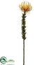 Silk Plants Direct Protea Spray - Gold Yellow - Pack of 12