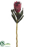 Silk Plants Direct Queen Protea Spray - Burgundy - Pack of 12