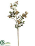 Silk Plants Direct Pompon Rose Spray - Gold Old - Pack of 12
