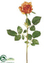 Silk Plants Direct Rose Bud Spray - Orange - Pack of 12