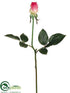 Silk Plants Direct Rose Bud Spray - White Green - Pack of 12