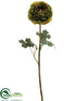 Silk Plants Direct Ranunculus Spray - Green - Pack of 12
