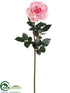 Silk Plants Direct Rose Spray - Pink Light - Pack of 12