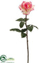 Silk Plants Direct Rose Spray - Cream Pink - Pack of 12