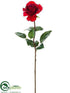 Silk Plants Direct Rose Spray - Red - Pack of 12