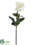 Silk Plants Direct Rose Spray - White - Pack of 12