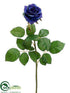 Silk Plants Direct Rose Spray - Blue - Pack of 12