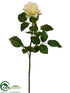 Silk Plants Direct Confetti Rose Spray - Cream Green - Pack of 12