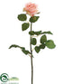 Silk Plants Direct Confetti Rose Spray - Peach Cream - Pack of 12
