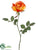 Tall Rose Bud Spray - Orange Yellow - Pack of 24