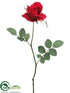 Silk Plants Direct Tall Rose Bud Spray - Red - Pack of 24