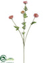 Silk Plants Direct Mini Ranunculus Spray - Pink - Pack of 12