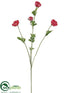 Silk Plants Direct Mini Ranunculus Spray - Rose - Pack of 12
