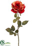Silk Plants Direct Rose Spray - Orange - Pack of 12