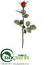Silk Plants Direct Confetti Rose Bud Spray - Brick - Pack of 12