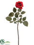 Silk Plants Direct Confetti Rose Spray - Brick - Pack of 12