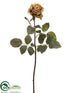 Silk Plants Direct Confetti Rose Spray - Green Burgundy - Pack of 12