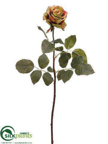 Confetti Rose Spray - Green Burgundy - Pack of 12