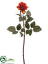 Silk Plants Direct Confetti Rose Spray - Rust - Pack of 12