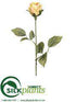 Silk Plants Direct Rose Bud Spray - Yellow - Pack of 12