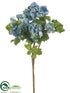 Silk Plants Direct Snowball Spray - Blue Two Tone - Pack of 12