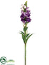 Silk Plants Direct Snapdragon Spray - Purple Two Tone - Pack of 12