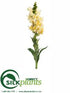 Silk Plants Direct Snapdragon Spray - Yellow Two Tone - Pack of 12