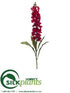 Silk Plants Direct Flower Spray - Wine - Pack of 12