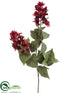 Silk Plants Direct Salvia Spray - Burgundy Two Tone - Pack of 12