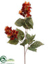 Silk Plants Direct Salvia Spray - Red Rust - Pack of 12