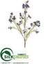 Silk Plants Direct Wax Flower Spray - Blue - Pack of 12