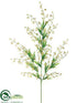 Silk Plants Direct Mini Wild Flower Spray - Green - Pack of 12