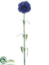 Silk Plants Direct Carnation Spray - Blue - Pack of 12