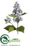Silk Plants Direct Lilac Hydrangea Spray - Blue Dusty - Pack of 12