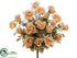 Silk Plants Direct Rose Bush - Beige - Pack of 6