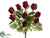 Rose Bud Bush - Burgundy - Pack of 6