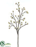 Silk Plants Direct Budding Blossom Branch - Cream Green - Pack of 6