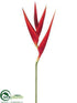 Silk Plants Direct Heliconia Spray - Red - Pack of 12