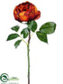 Silk Plants Direct Rose Spray - Brick - Pack of 12