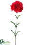 Silk Plants Direct Carnation Spray - Red - Pack of 12