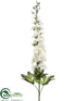 Silk Plants Direct Delphinium Spray - Cream - Pack of 12