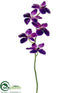 Silk Plants Direct Vanda Orchid Spray - Violet - Pack of 12