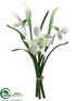Silk Plants Direct Snowdrop Bundle - White - Pack of 24