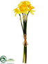 Silk Plants Direct Daffodil Bundle - Yellow Orange - Pack of 12
