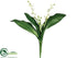Silk Plants Direct Lily of the Valley Bush - White - Pack of 12
