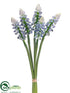 Silk Plants Direct Muscari Bunch - Blue - Pack of 12