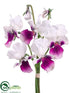 Silk Plants Direct Pansy Bush - Cream Purple - Pack of 12