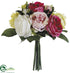 Silk Plants Direct Rose Bouquet - Mixed - Pack of 6