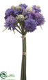 Silk Plants Direct Scabiosa Bundle - Blue Lavender - Pack of 6